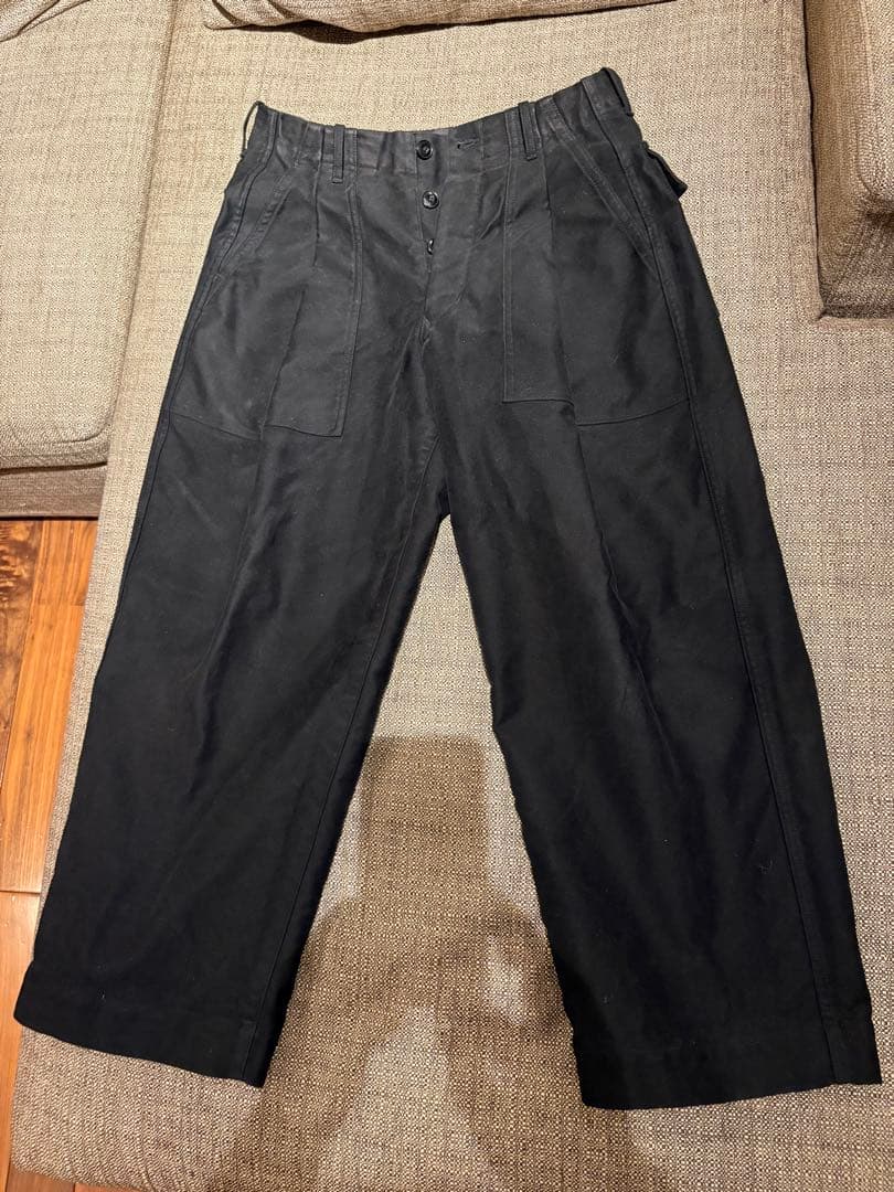 haversack モールスキンノーカラージャケット　ワイドパンツ　セットアップ