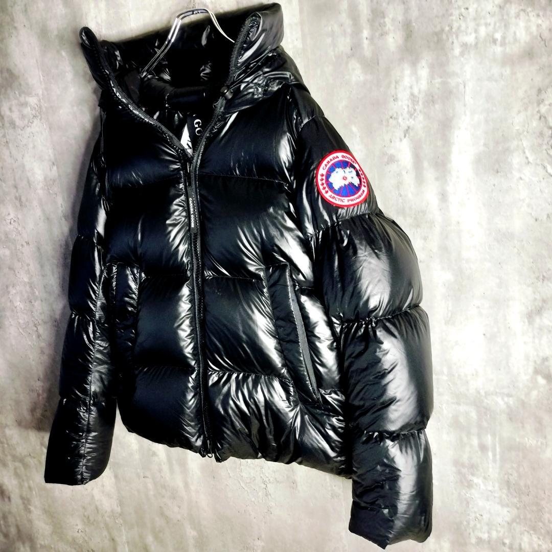 【極美品・JPタグ】カナダグース クロフトンパッファー ダウンジャケット S 黒