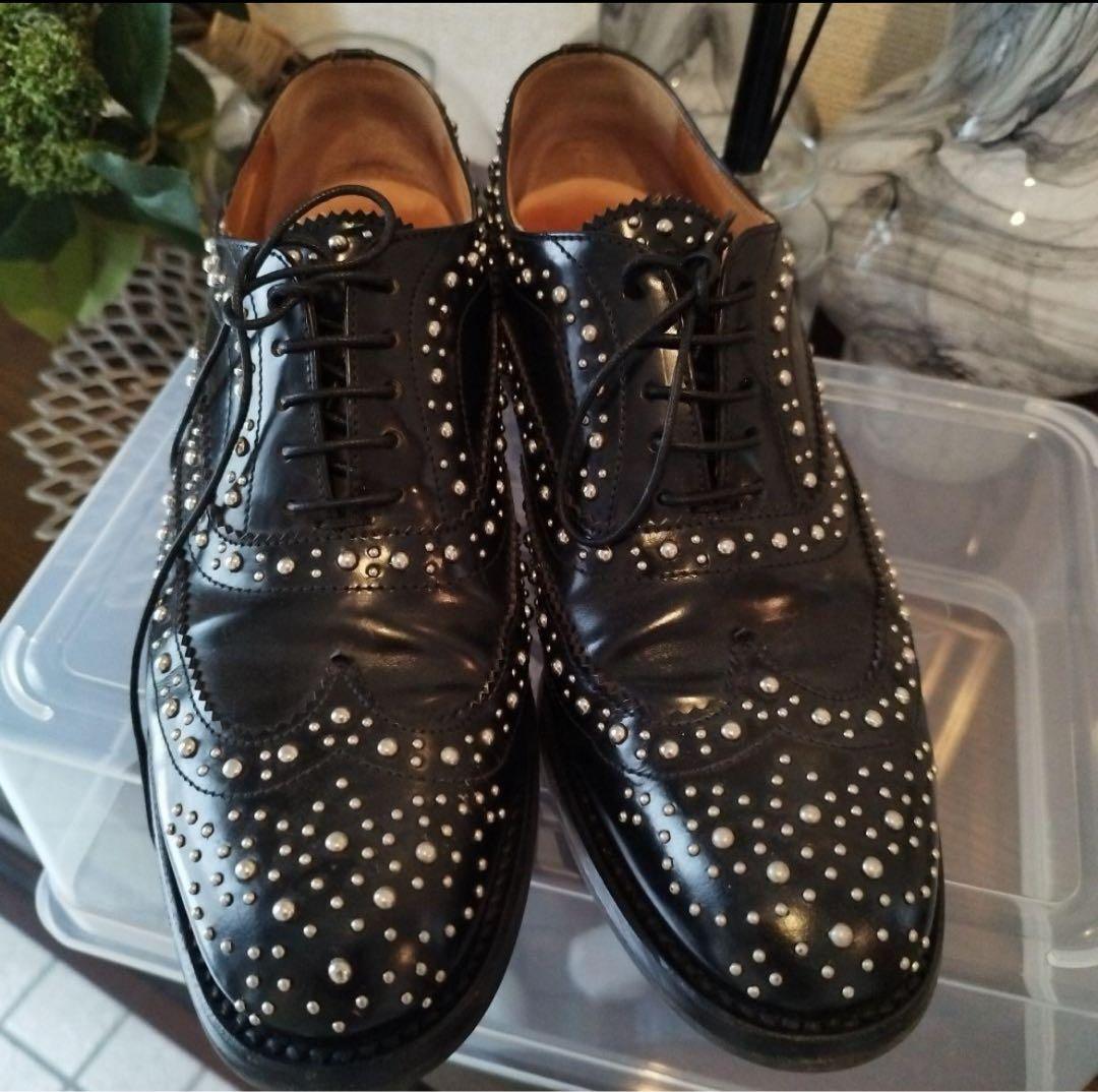 あさと様　church's ブラックレザーシューズ 38 1/2
