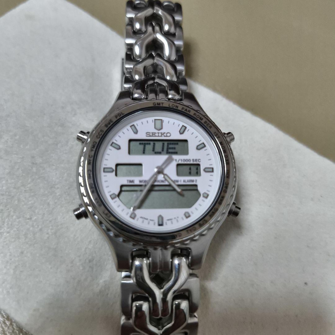 SEIKO セイコー H021-8050 アナデジ QZ 超美品　新品電池