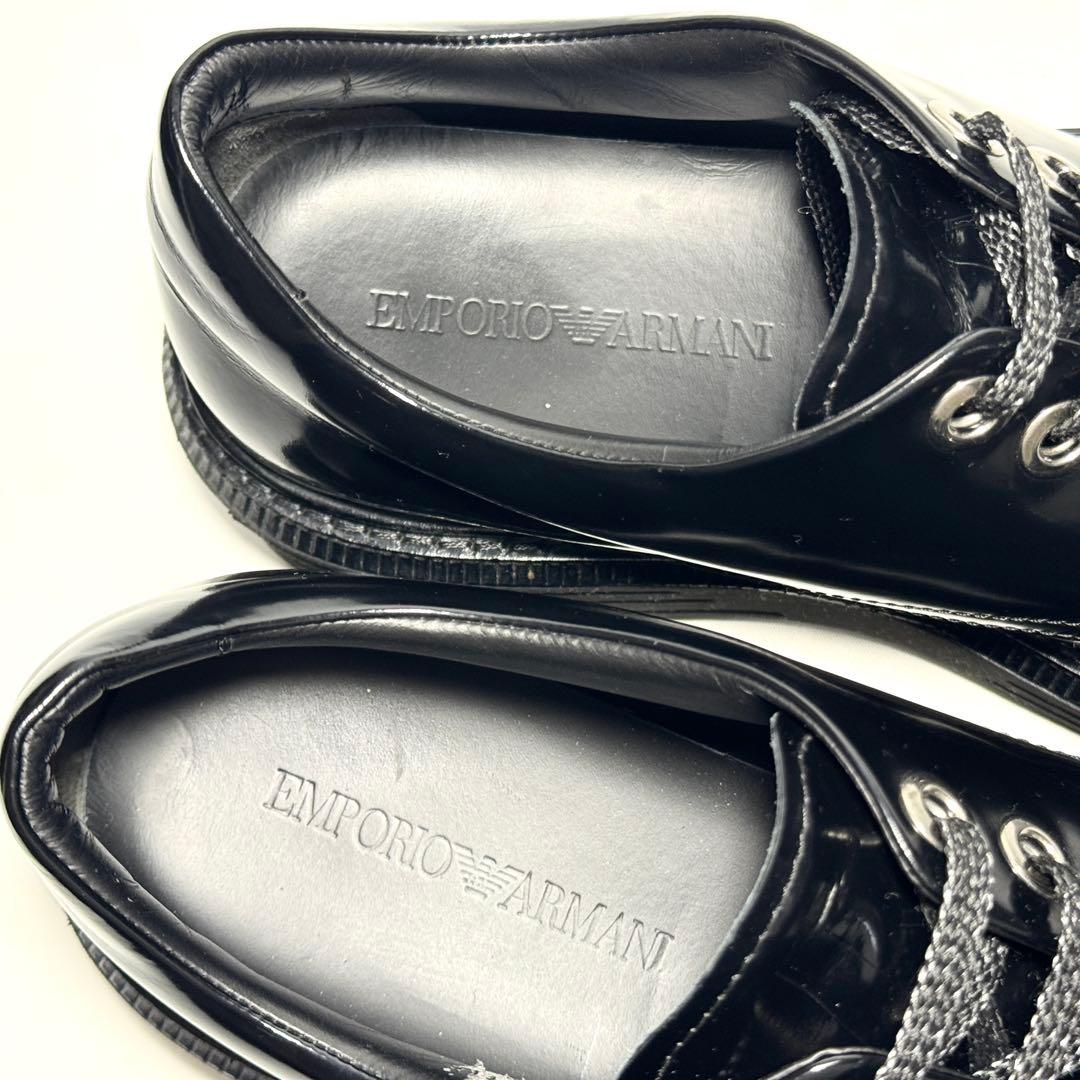 イタリア製 エンポリオアルマーニ 厚底レザースニーカー