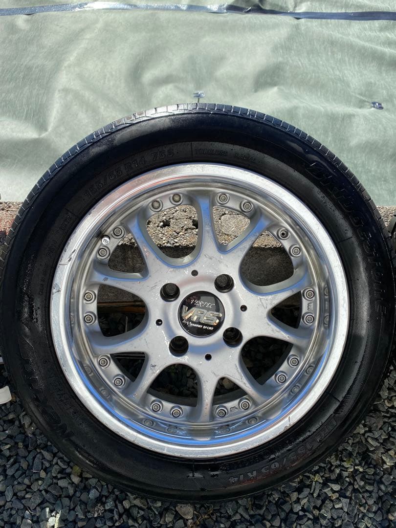 pcd100 5J 14インチ155/65R14 75S ブリヂストン　セット