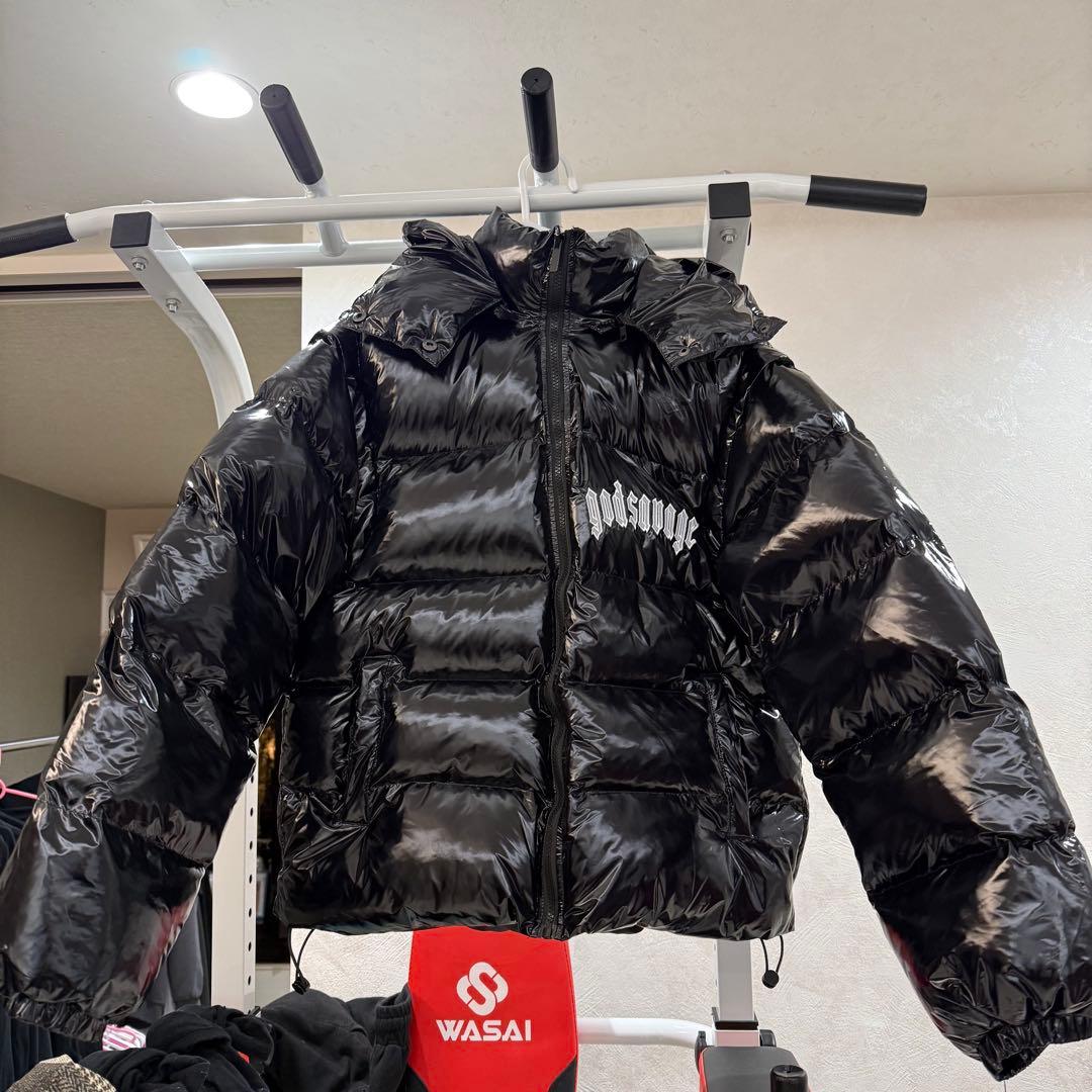 即購入OK 　ゴッドサヴェージ　ダウン　Mサイズメタリックナイロン2WAY