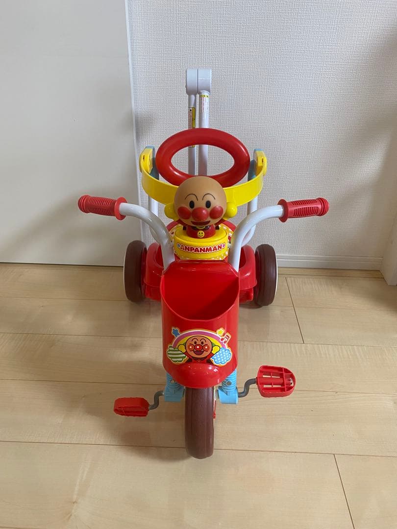 【美品】★それいけ！アンパンマンオールインワンUPII折りたたみ三輪車
