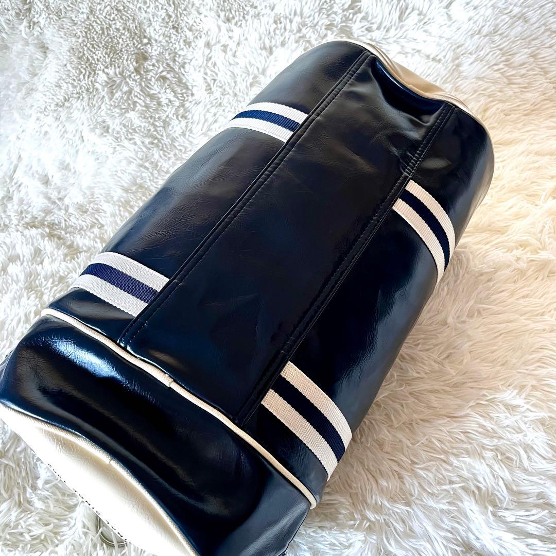 FRED PERRY フレッドペリー ボストンバッグ ドラムバッグ ネイビー