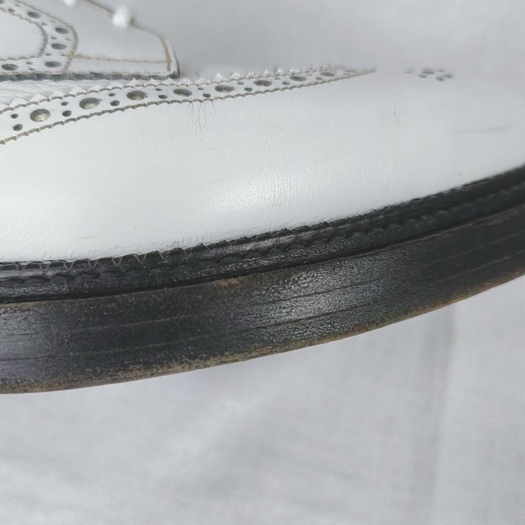 J.M. WESTON　トリプルソール　ウィングチップ　ブローグシューズ　白