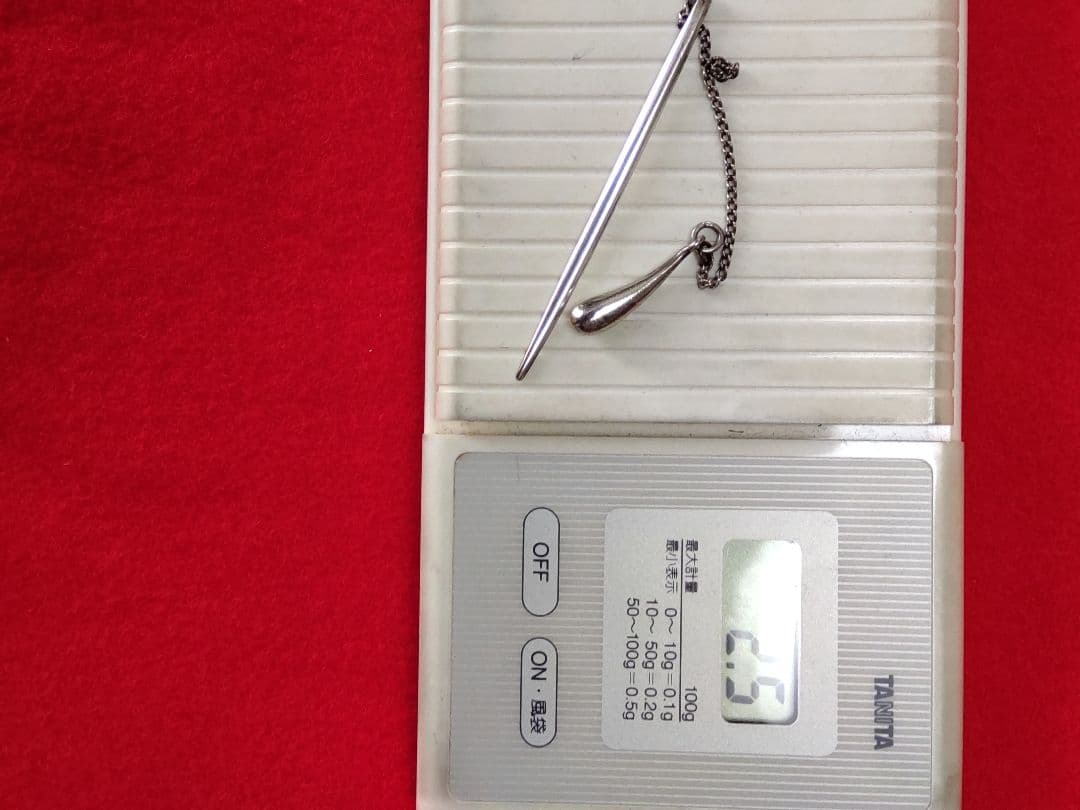 銀製笹模様お取りしゃもじ二点/銀製楊枝