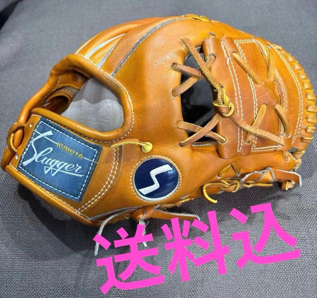 KUBOTA Slugger 80周年／限定／軟式／内野グローブ／オレンジ