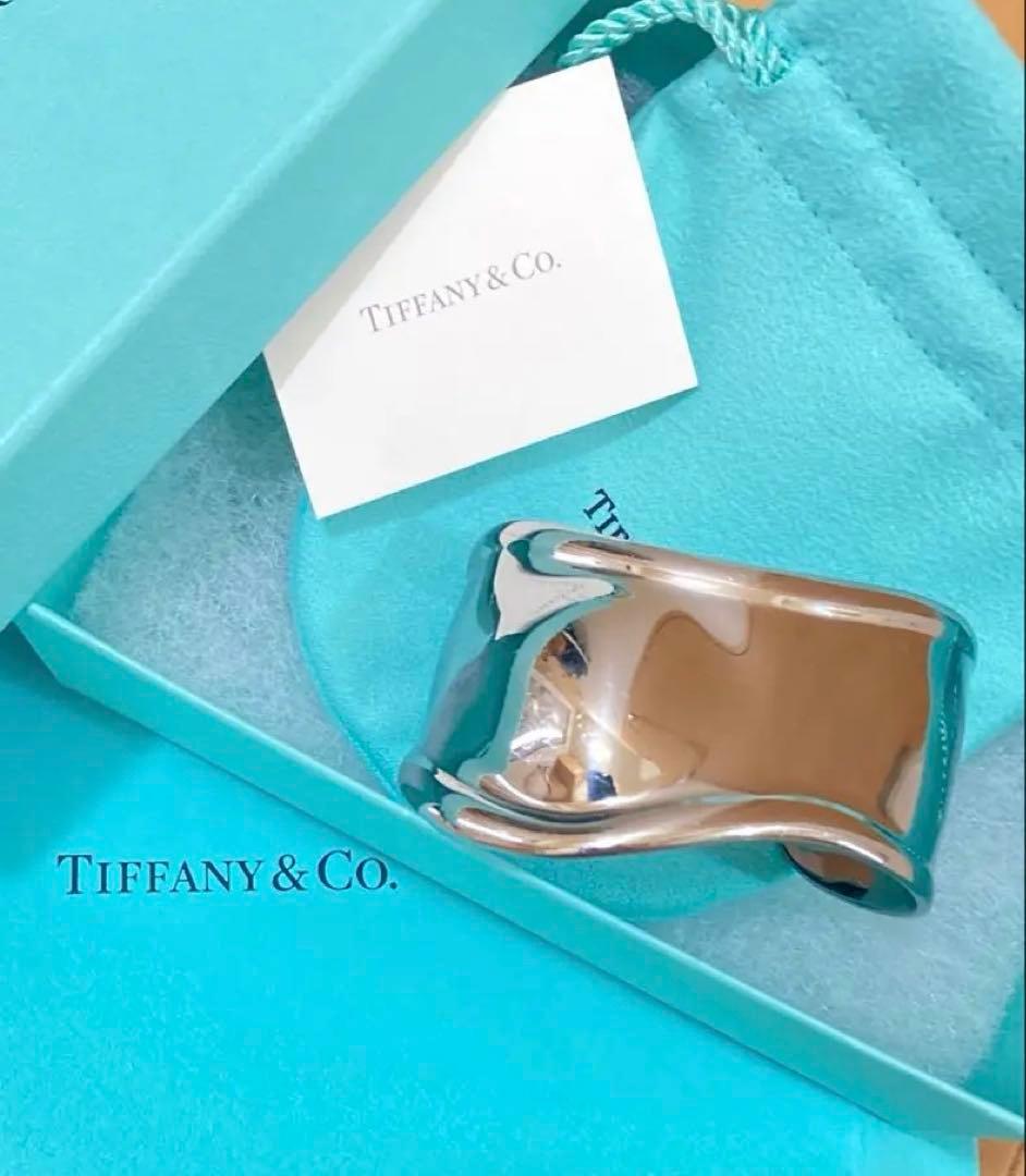 Tiffany ティファニー ボーンカフ ルテニウム バングル 右手用