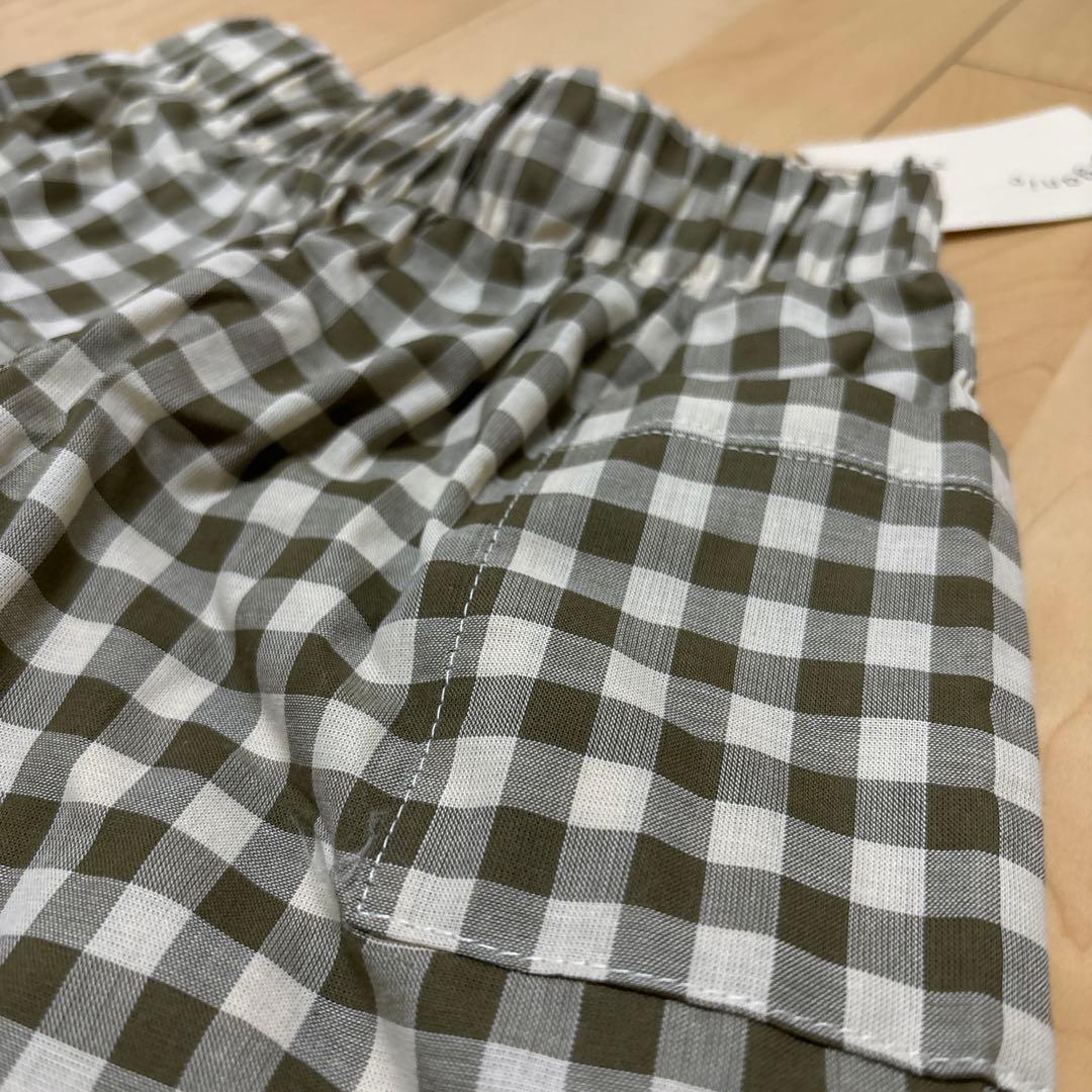 オーガニックズー　　ギンガムパンツ