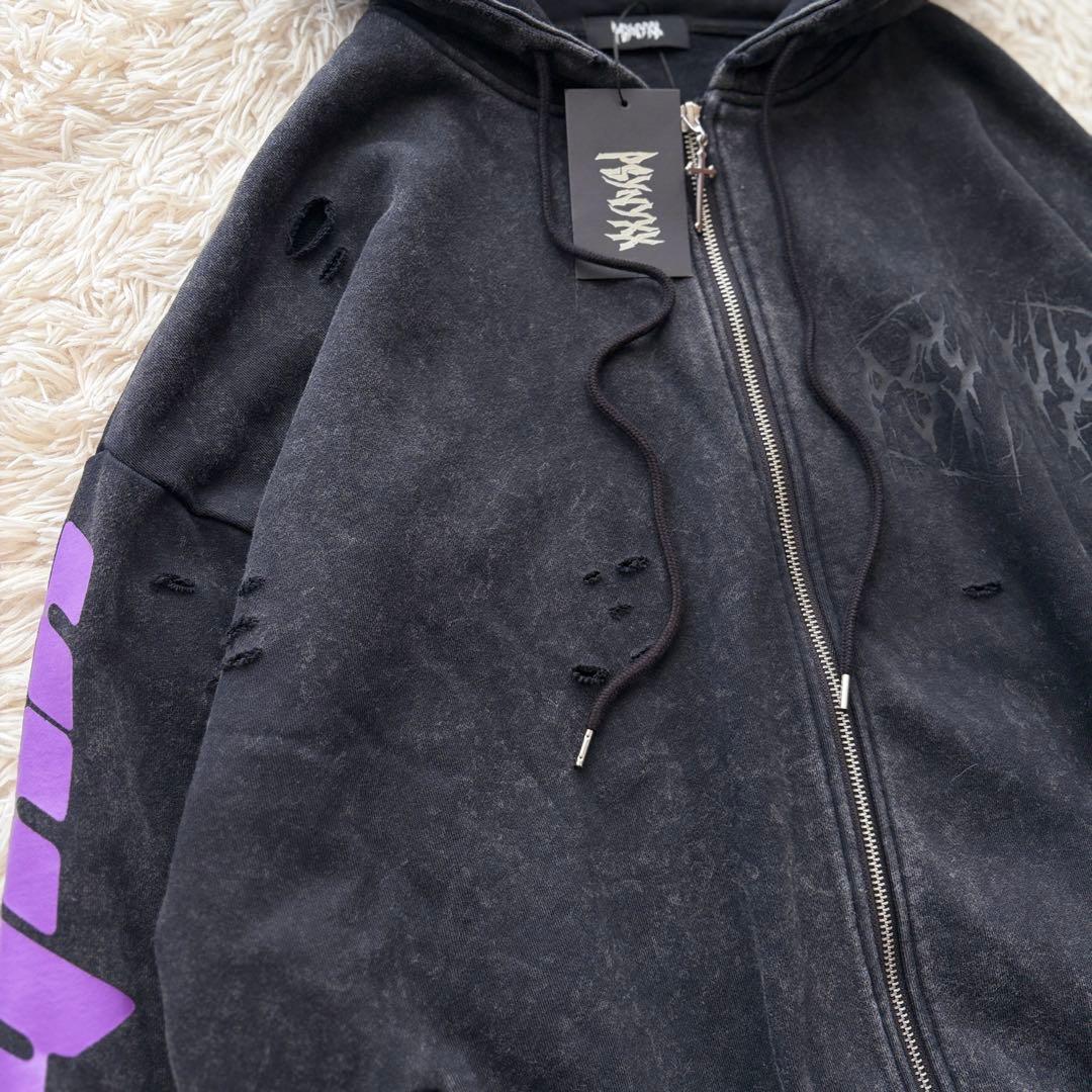 【専用✨新品タグ付】PSYNYXX ゆせまる コラボパーカー ブラック 地雷系