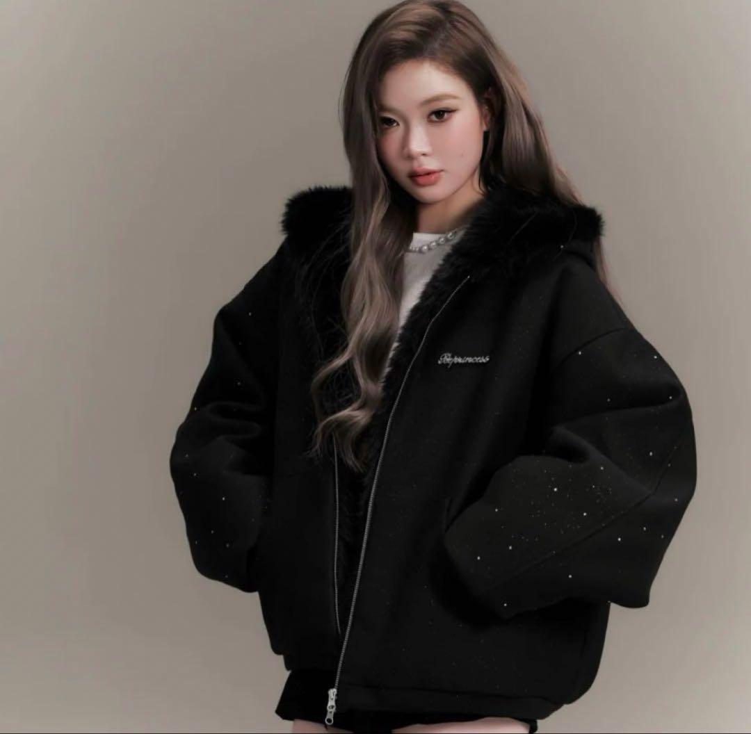 andwang アンドワング kirakira パーカー 2way アウター