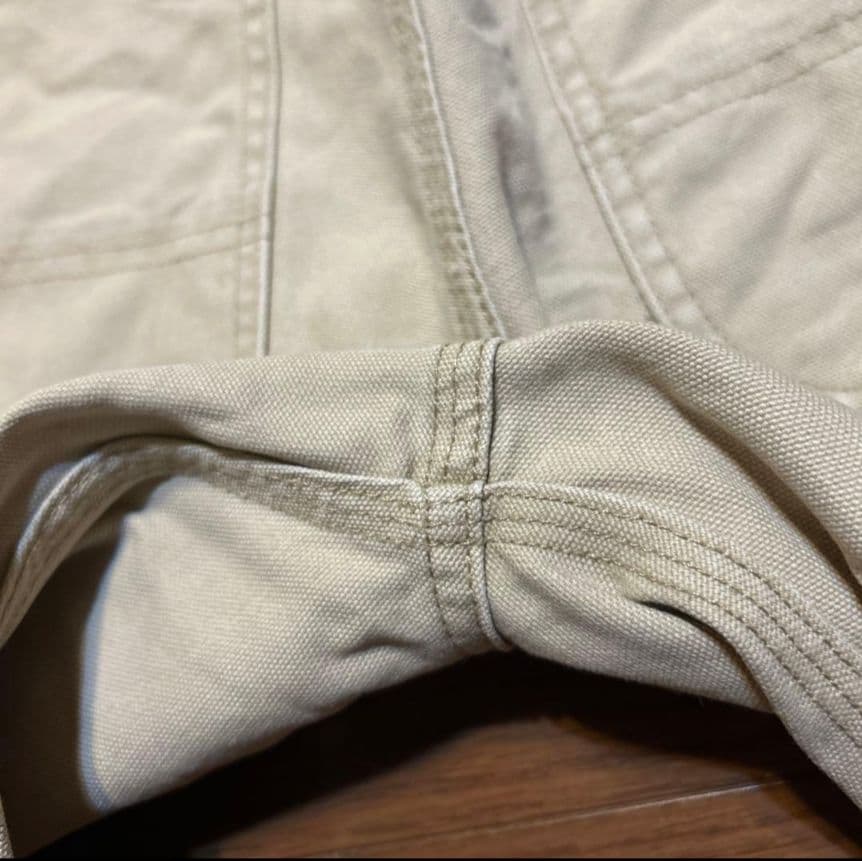 P*u様 90s Carhartt アイボリー ワークパンツ W34×L33 D