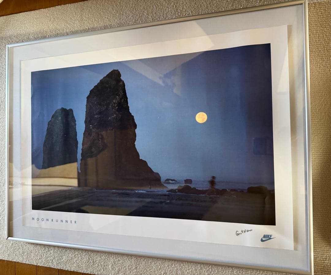 NIKE VINTEGE POSTER MOONRUNNER サイン入り　希少。