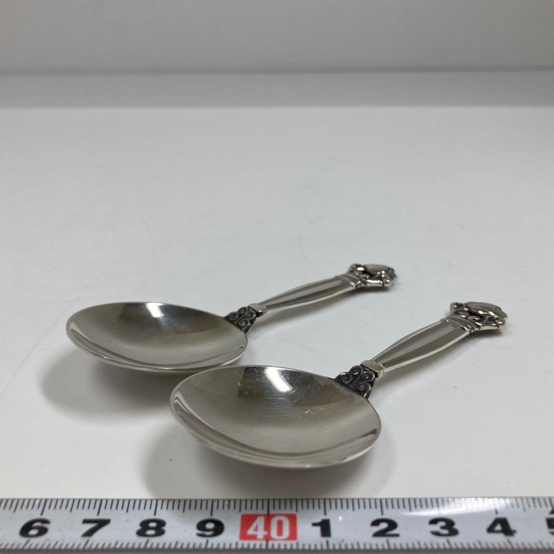 専用　ジョージジェンセン　エコーン　小スプーンA 52g 東さ7-0210☆2F