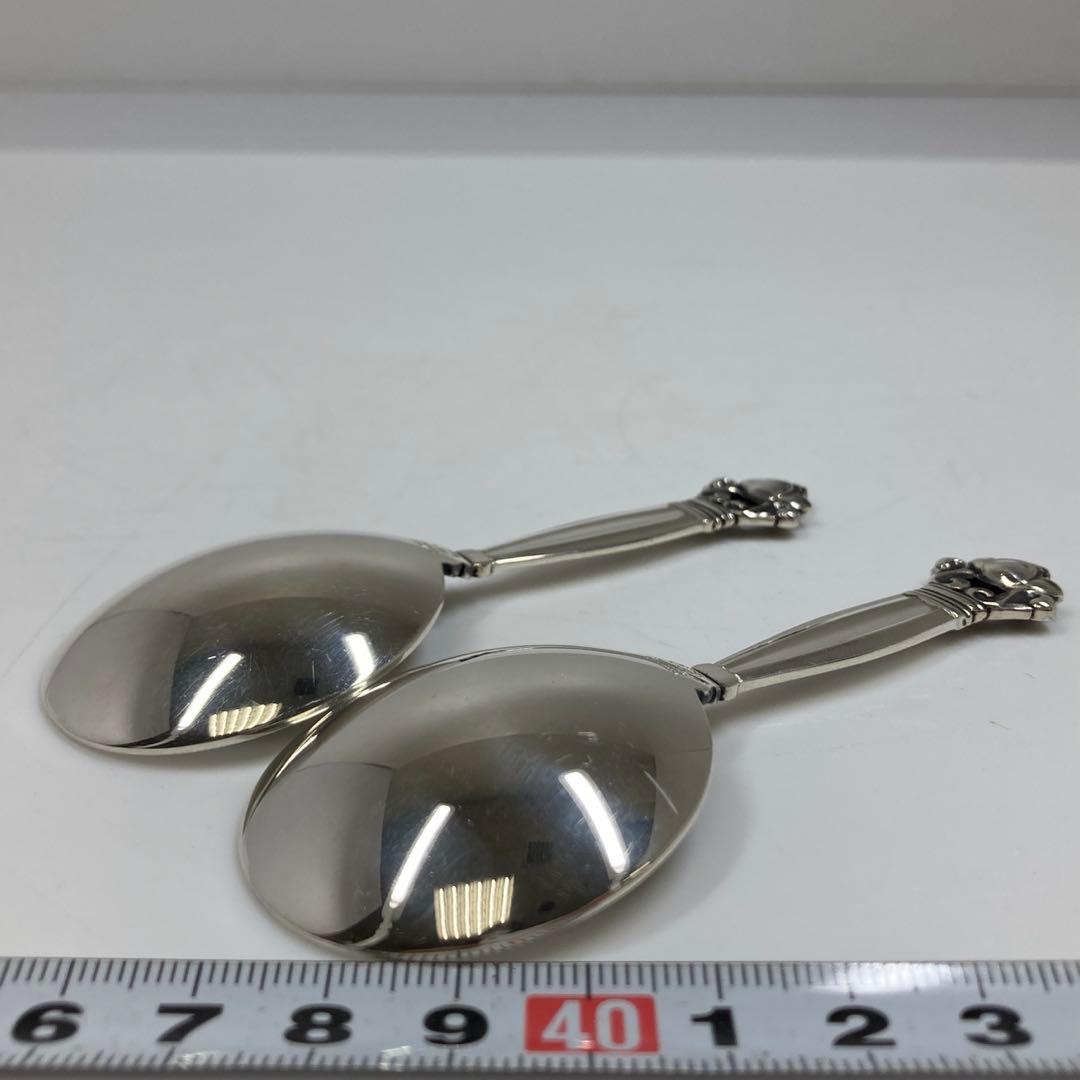 専用　ジョージジェンセン　エコーン　小スプーンA 52g 東さ7-0210☆2F