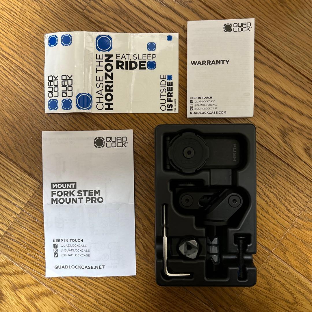 【QUAD LOCK（クアッドロック）】FORK STEM MOUNT PRO