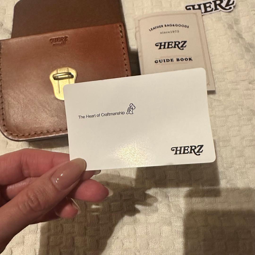 広瀬すずドラマ使用牛革HERZ ブラウンレザー ボディバッグ