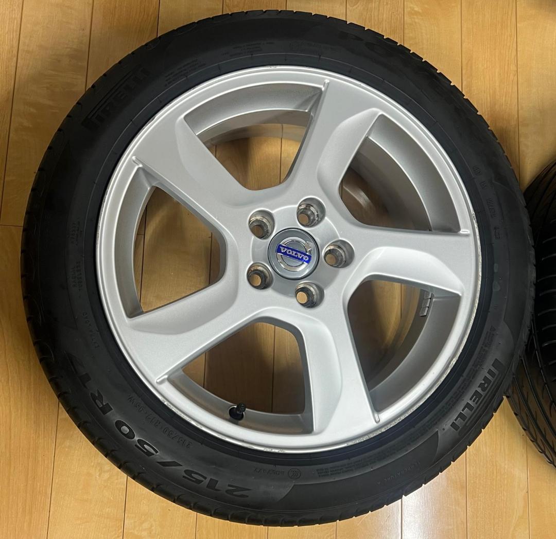 VOLVOホイール 17x7+50 PCD 108 215/50R17 タイヤ