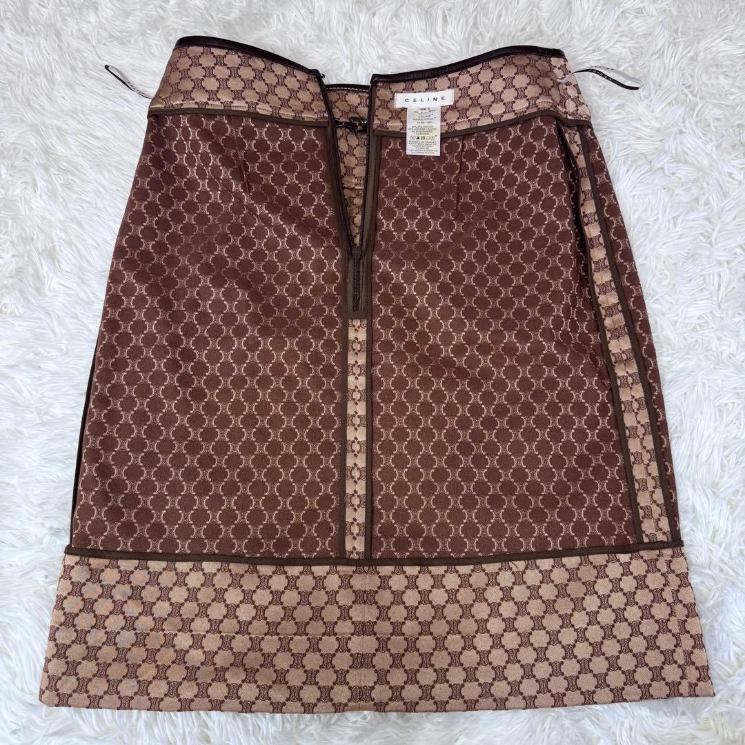 【希少】CELINE　トリオンフ　総柄　スカート ベルト　38size