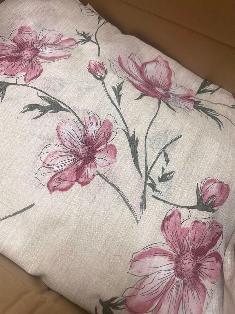 花柄浴衣・帯セット・着付けbook・下駄