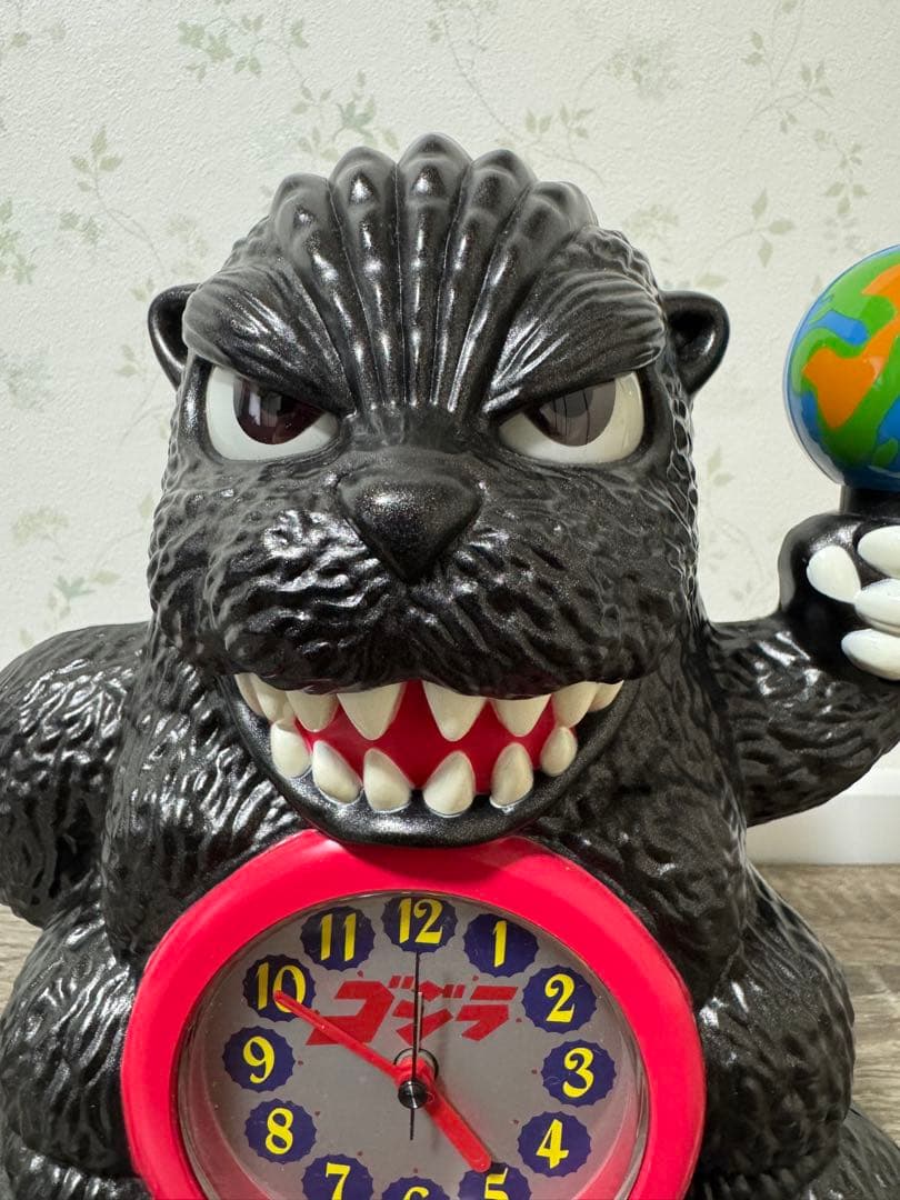 ゴジラ　目覚まし時計　動作確認済　フィギュア型