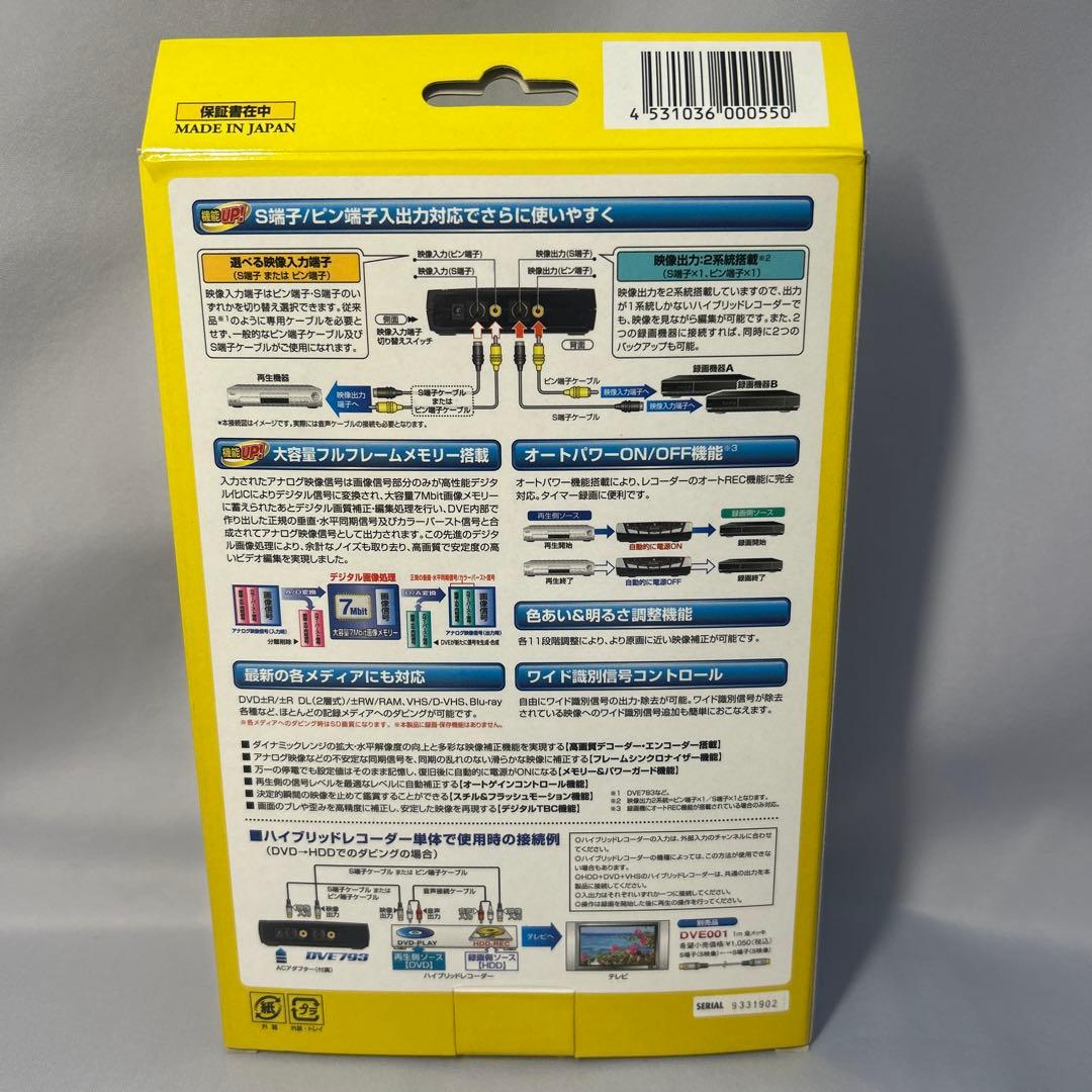 PROSPEC デジタルビデオ編集 DVE793 デジタルビデオエディター