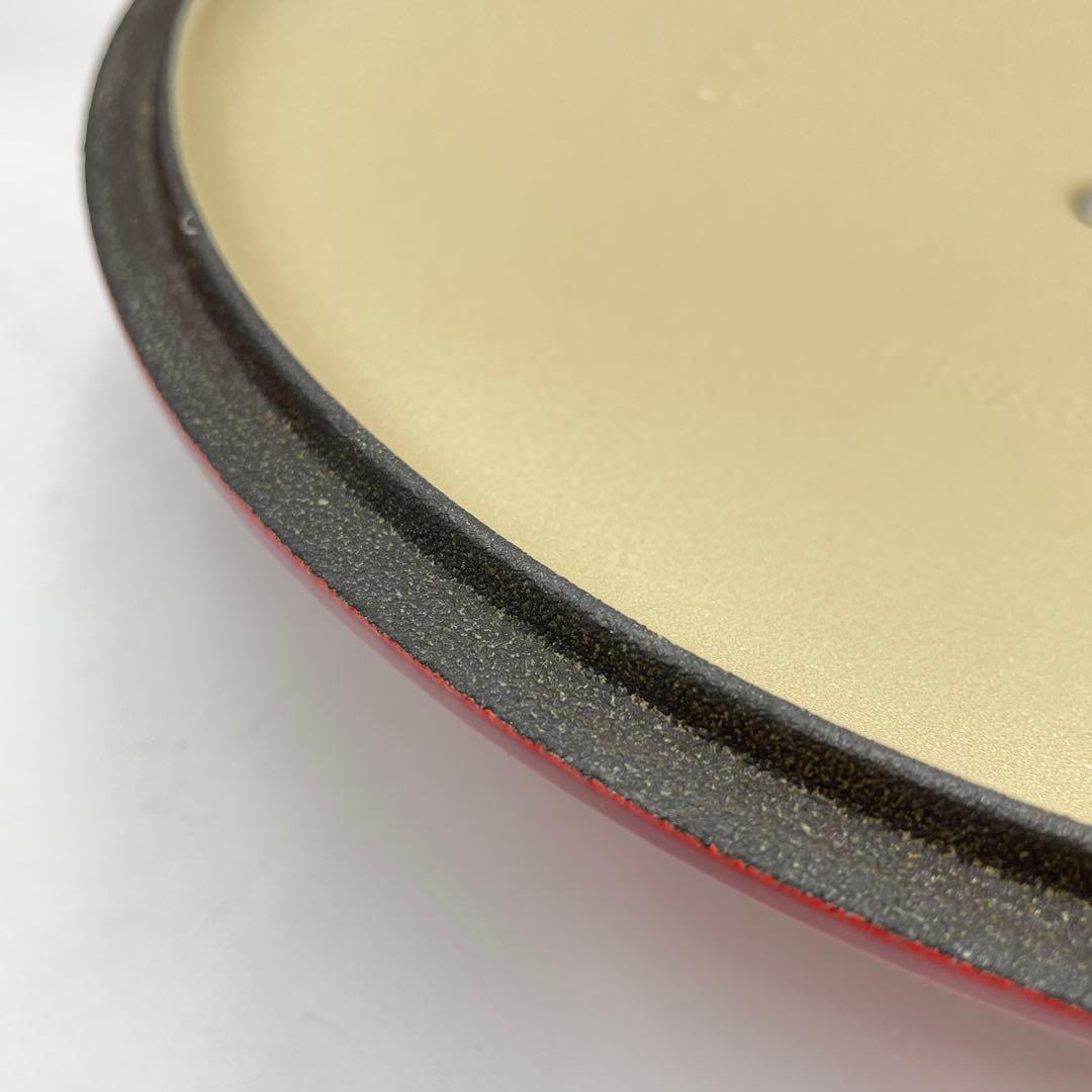 ルクルーゼ ココットロンド　24cm チェリーレッド 両手鍋