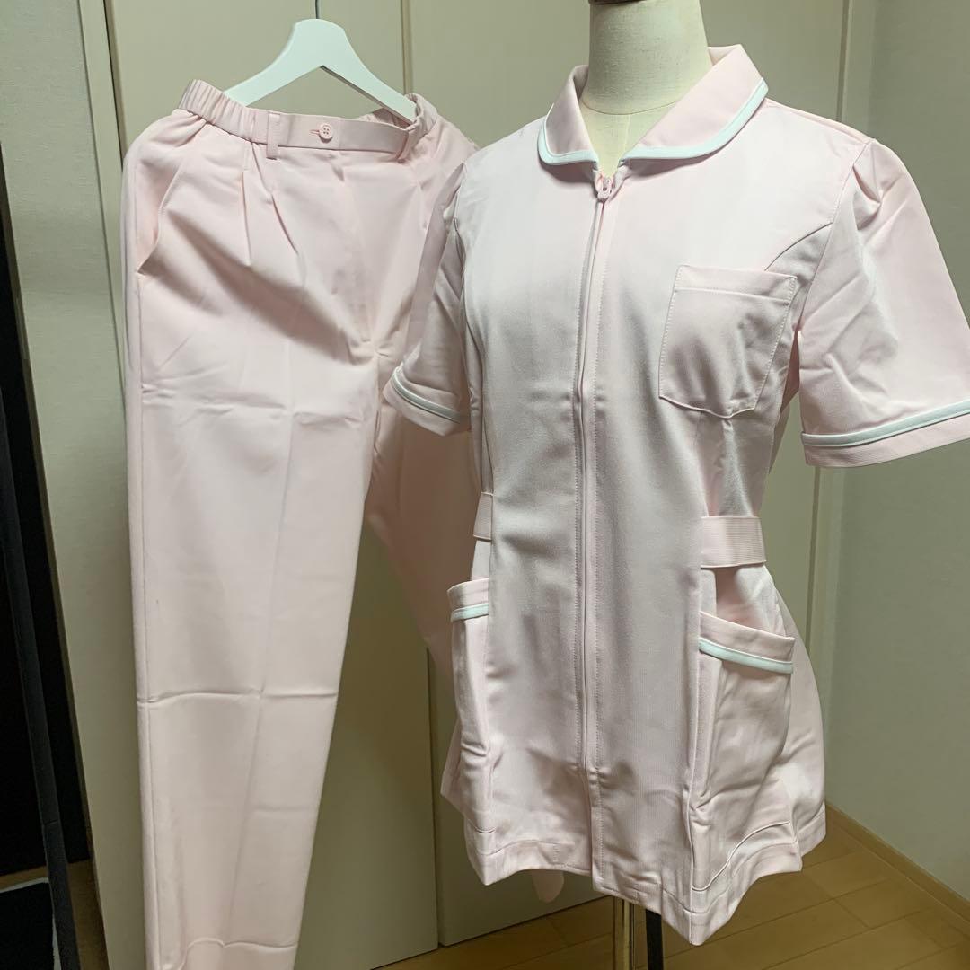 NAGAILEBEN【新品】 ナース✨白衣　医療　ピンク　Lサイズ