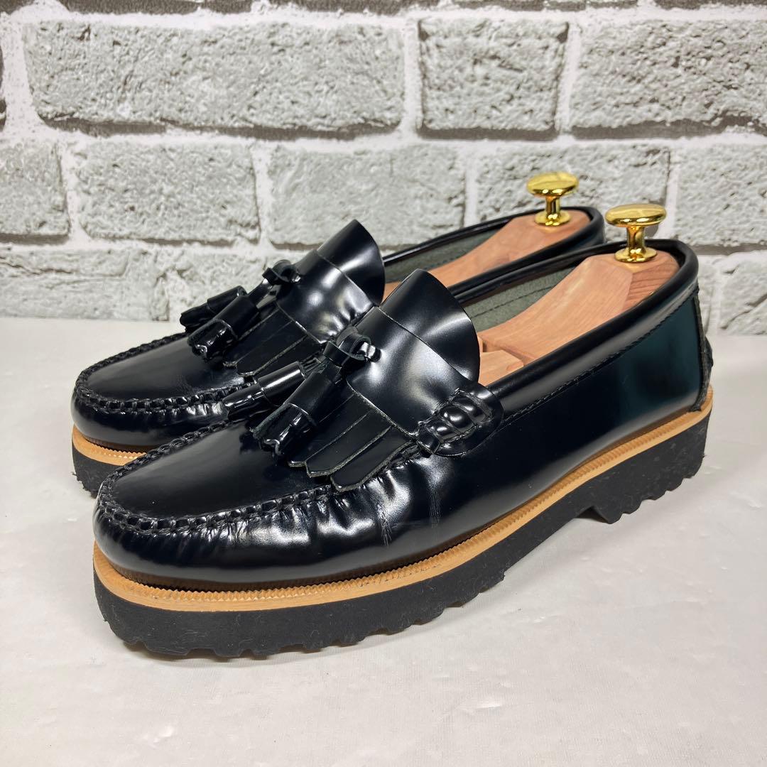 【極美品】ARTESANOS タッセルローファー 23cm 黒 レザー 軽量