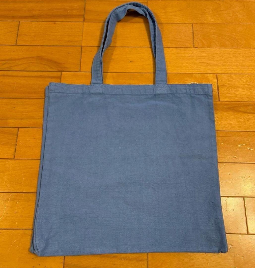 【新品未使用タグ付き】 Merci トートバッグ　ロゴ入りエコバッグ 水色