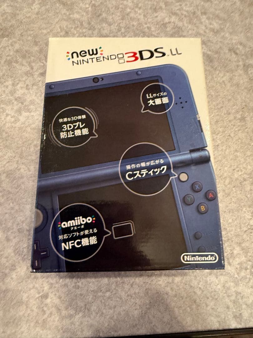 7-060 Newニンテンドー3DS LL メタリックブルー 上IPS