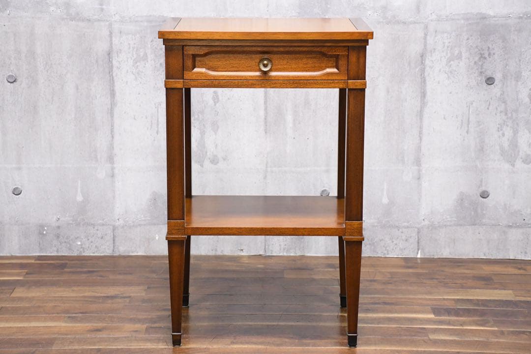 EJK39 ドレクセルヘリテイジ トライユン サイドテーブル 電話台 マホガニー