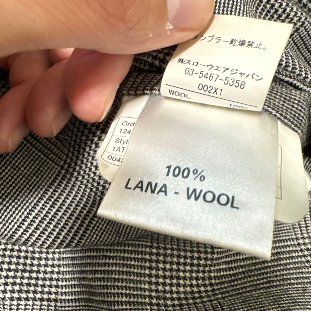 62 極美品　INCOTEX インコテックス　46 M ウール　グレー