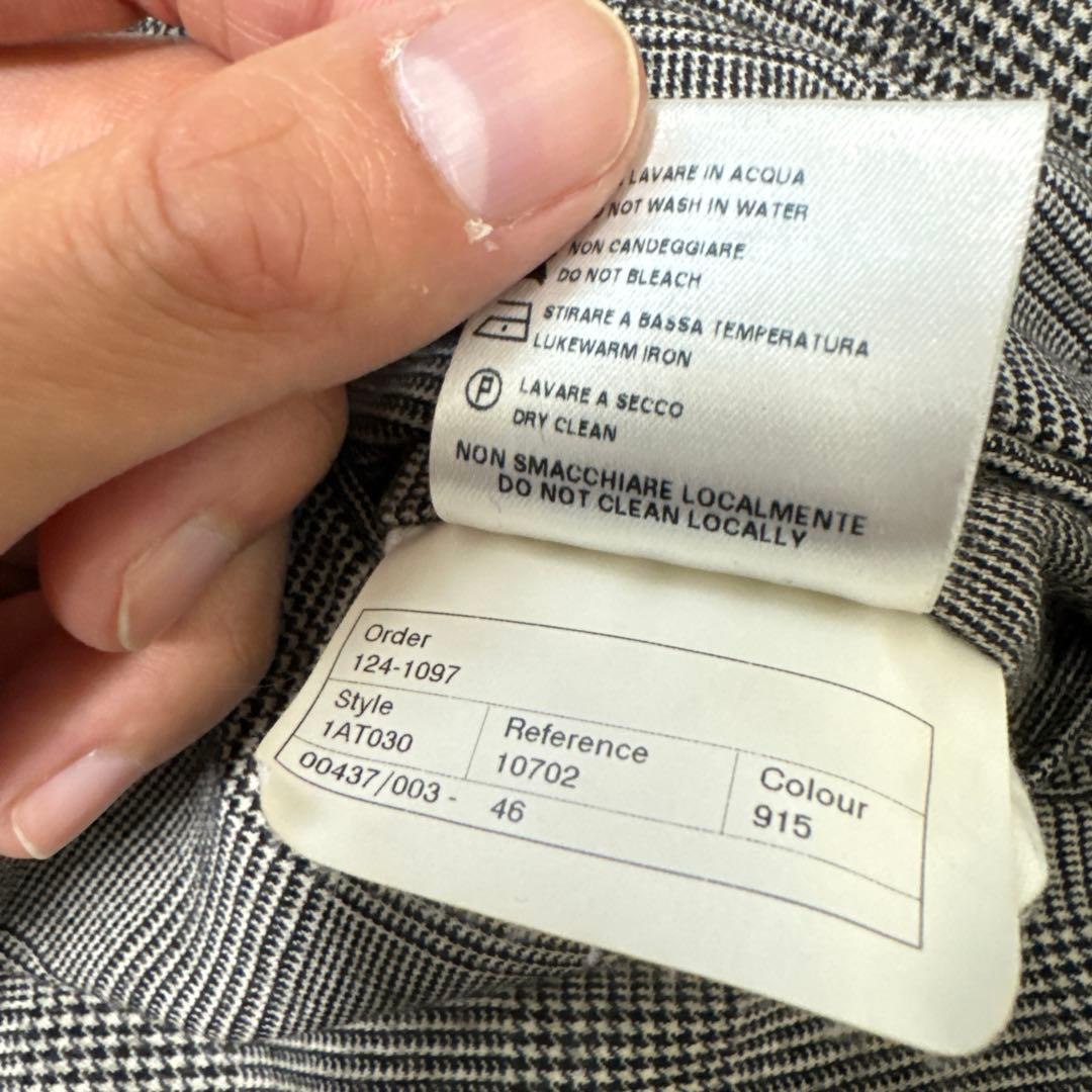 62 極美品　INCOTEX インコテックス　46 M ウール　グレー