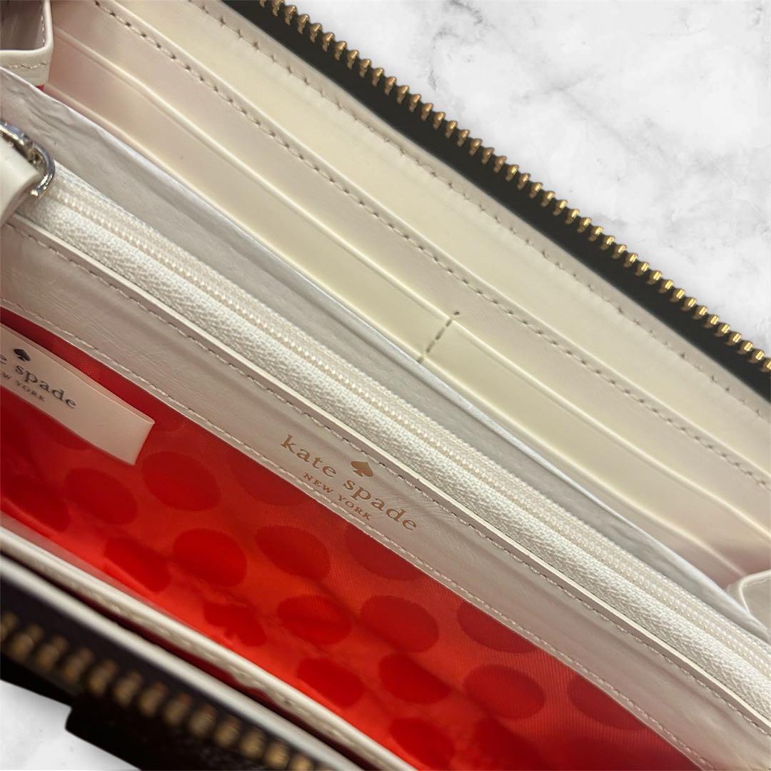 ケイトスペード　kate spade 長財布　黒　リボン　新品　未使用