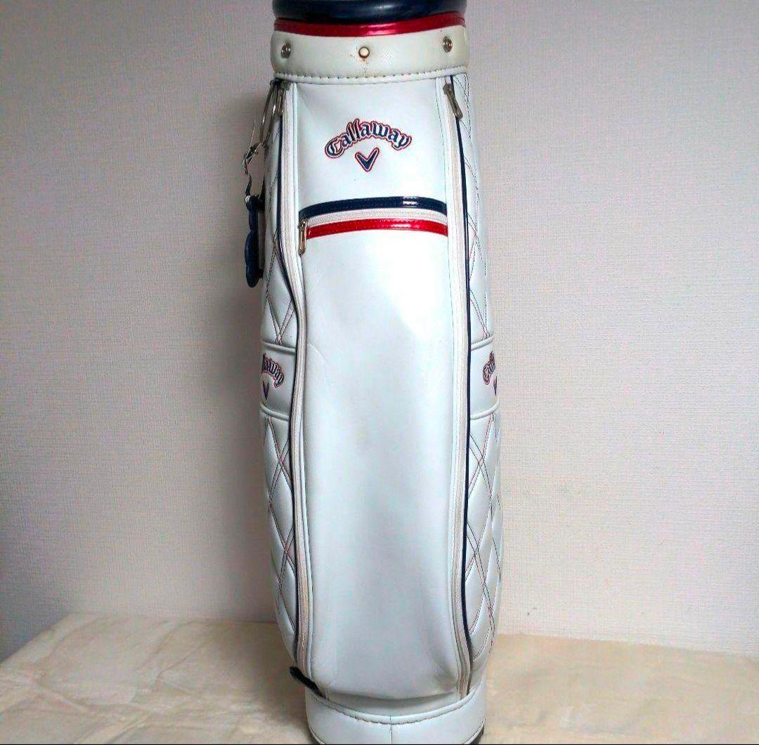 dc9 Callaway レザー キャディバッグ 白