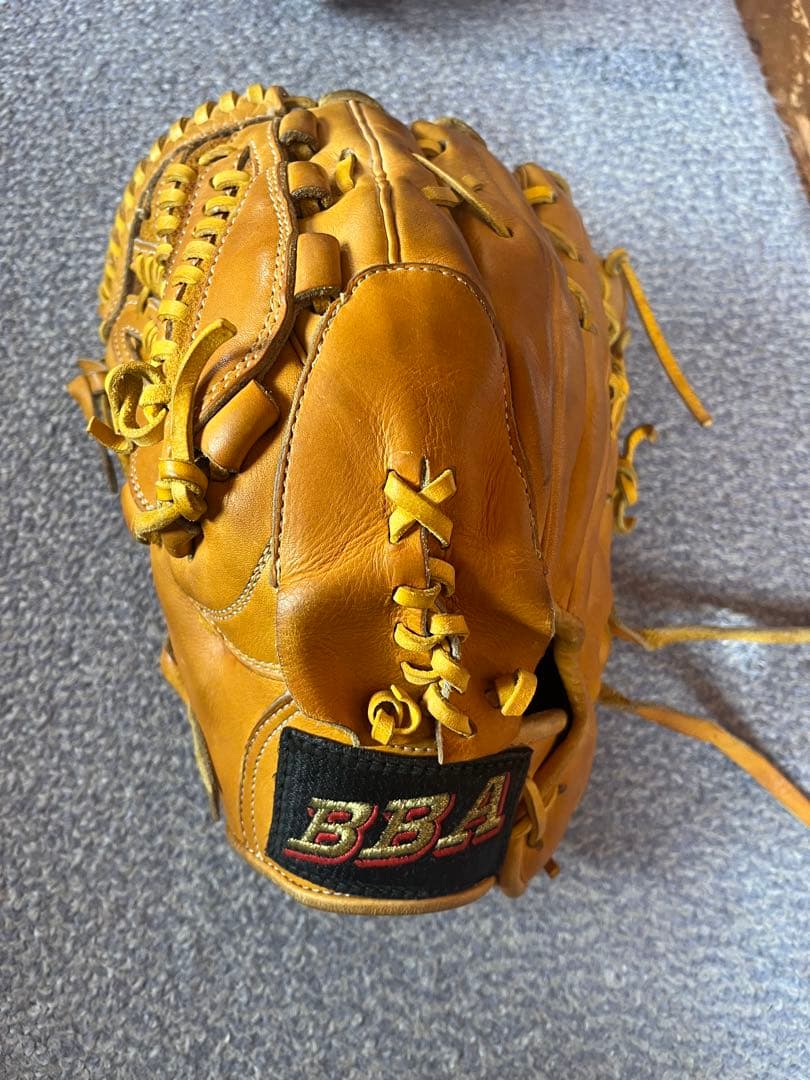 ［R.C］BBA (YAMATOグラブ工房)手作り黄革左投げ投手用硬式