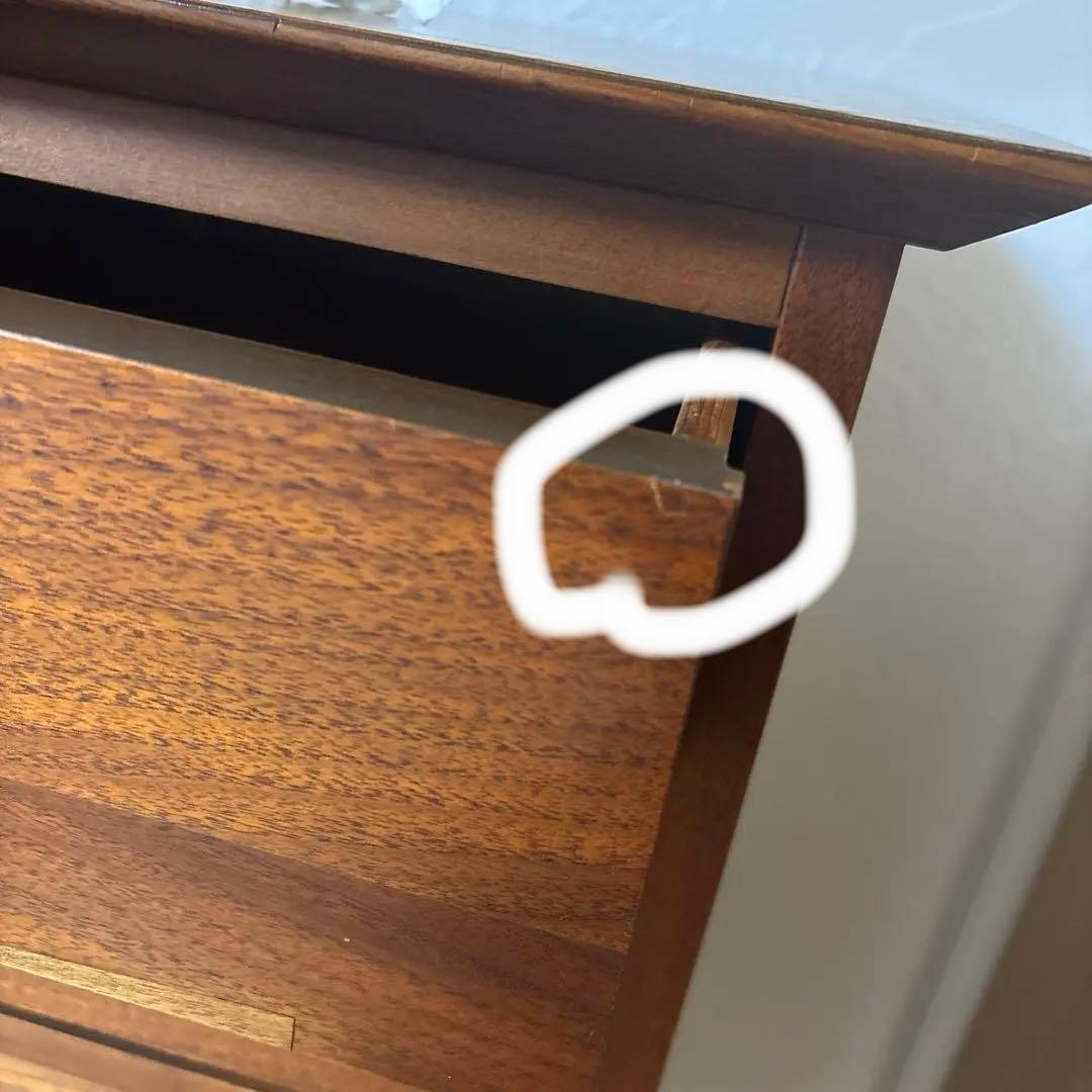 ウォルナット製ミッドセンチュリー5段チェスト　　北欧　Amal