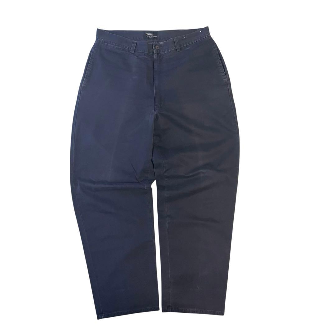 USA製 ポロラルフローレン 初期タグ ポロチノ ネイビー フェード W34