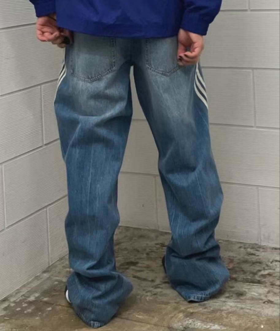 29新品】Adileniumシーズン3 ルーズフィット デニムパンツ インディゴ