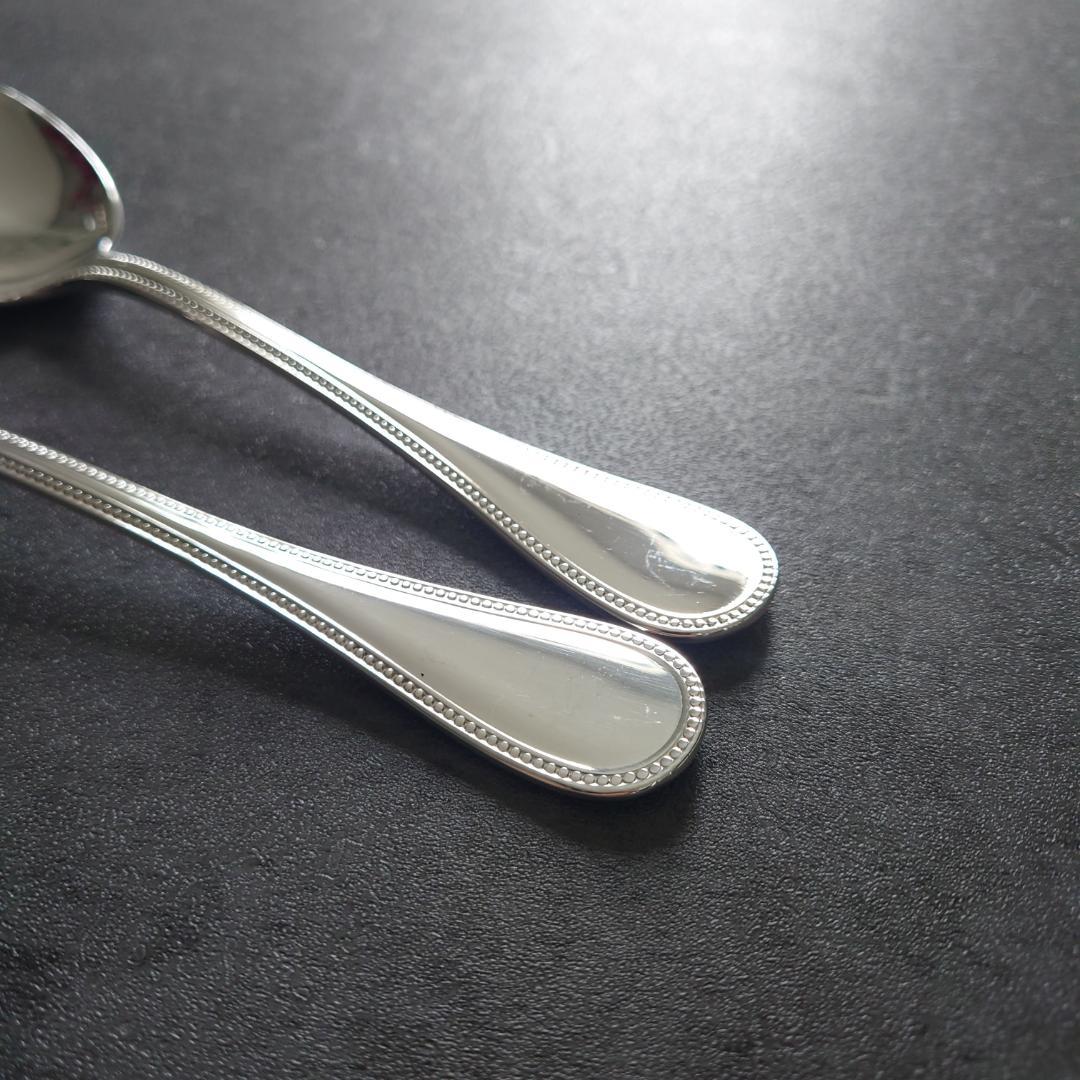 希少 美品 クリストフル パール コンソメスプーン 2点