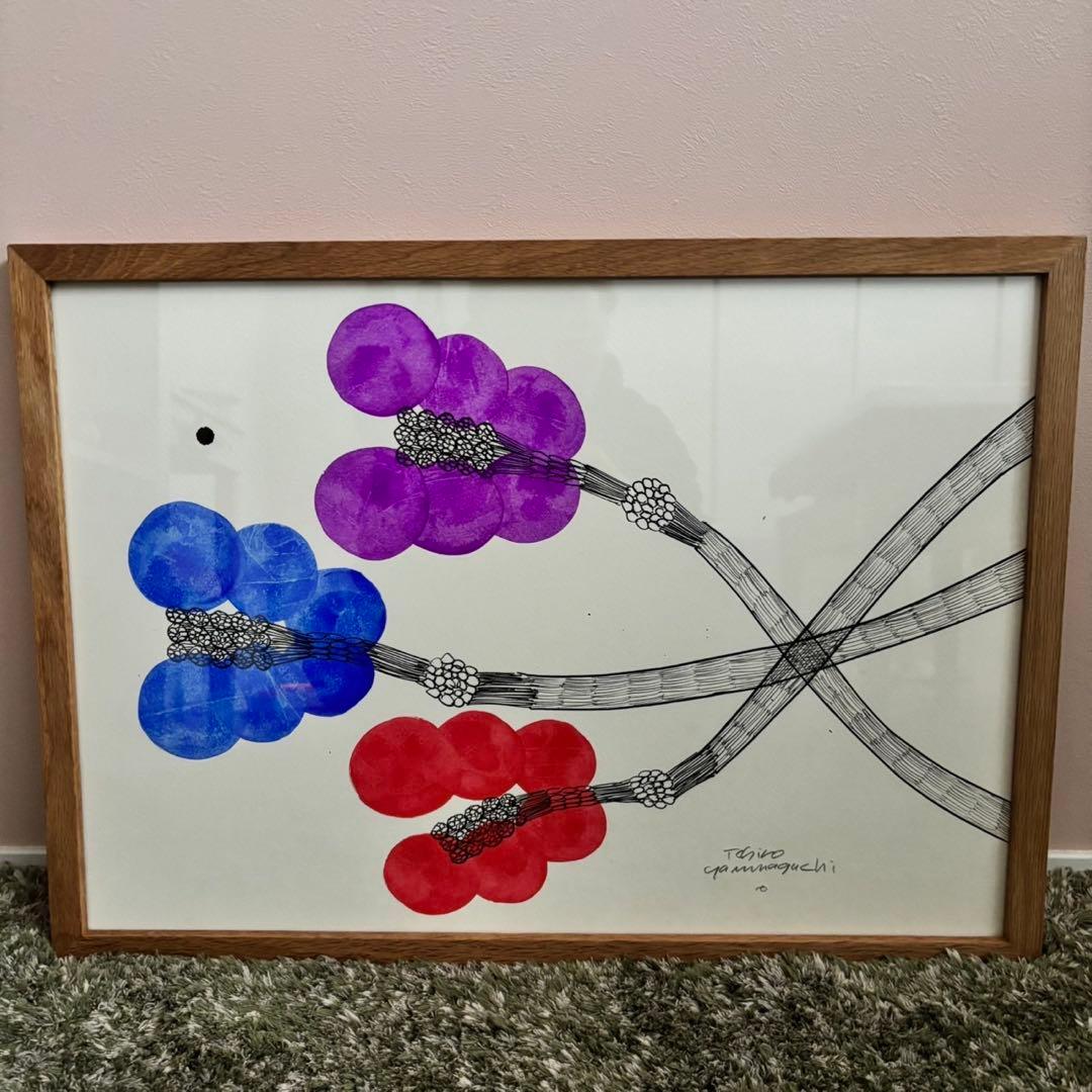 山口一郎　原画　寒色系　2025年　hanataba