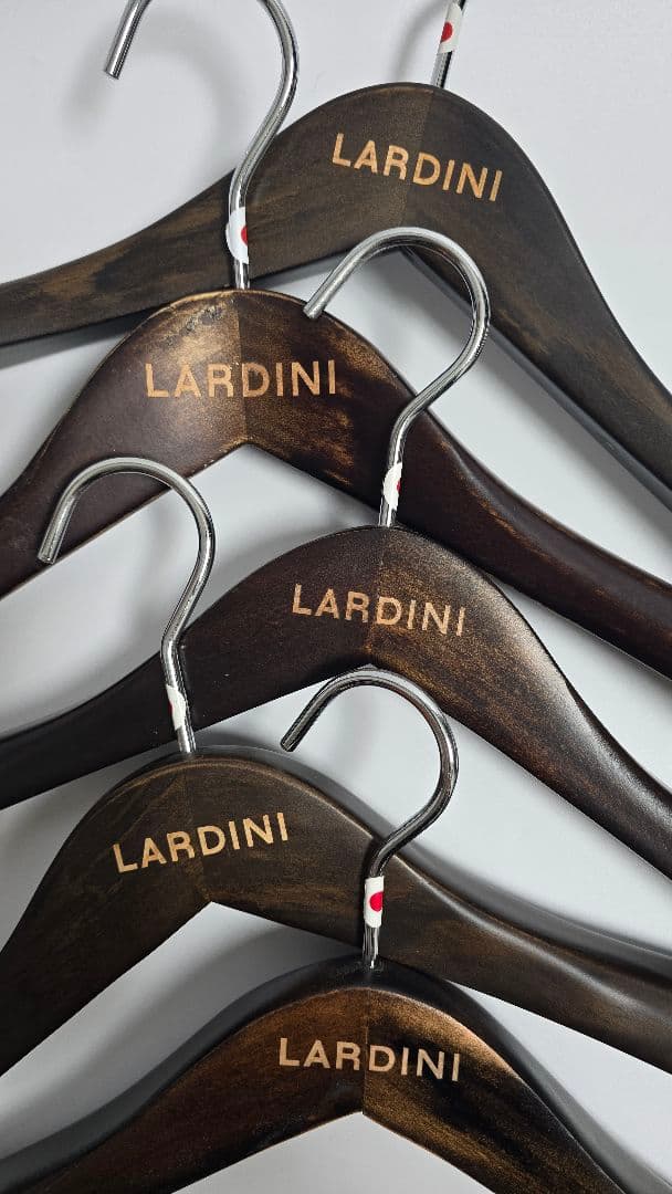 LARDINI ラルディーニ 木製ハンガー 5本セット 40cm