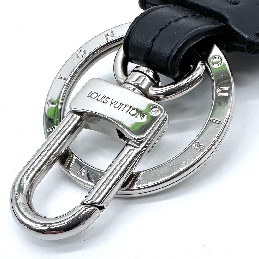 美品✨ルイヴィトン LV クロッシュ クレ キーホルダー M68020 ブラック