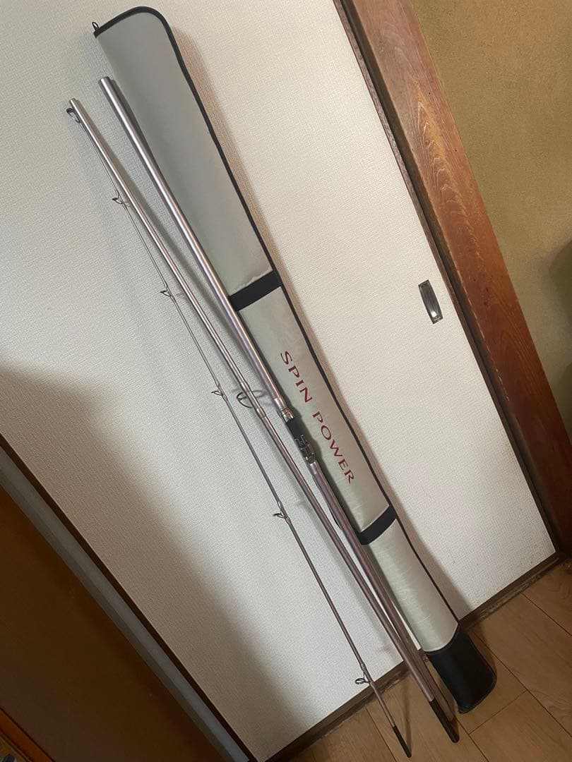 SPIN POWER 385EX+ 投げ竿 ロッドケース付き