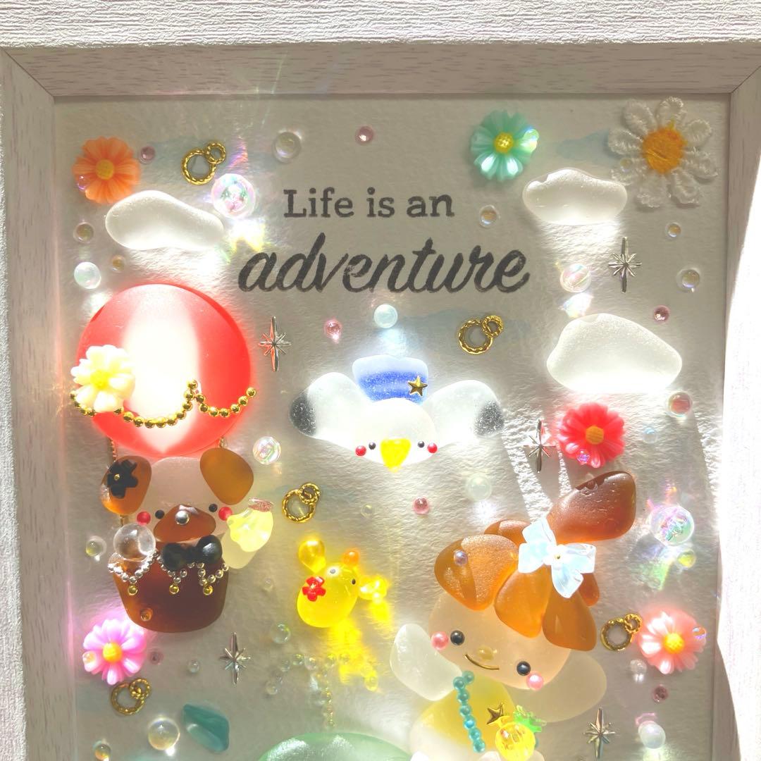 シーグラスアート（チャコちゃんとクジラちゃん〜夏〜）専用ページです☆