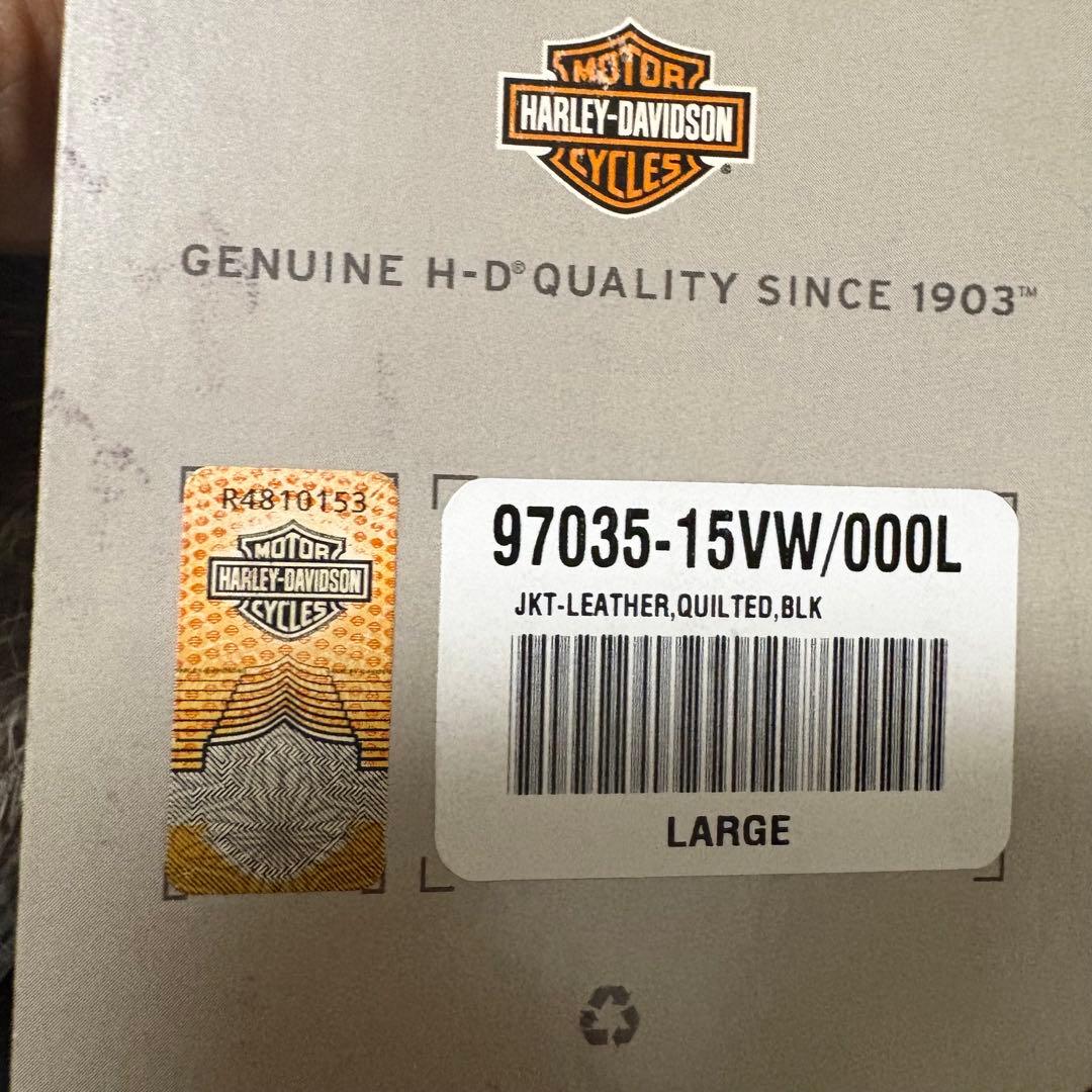 Harley Davidson ブラックレザージャケット L