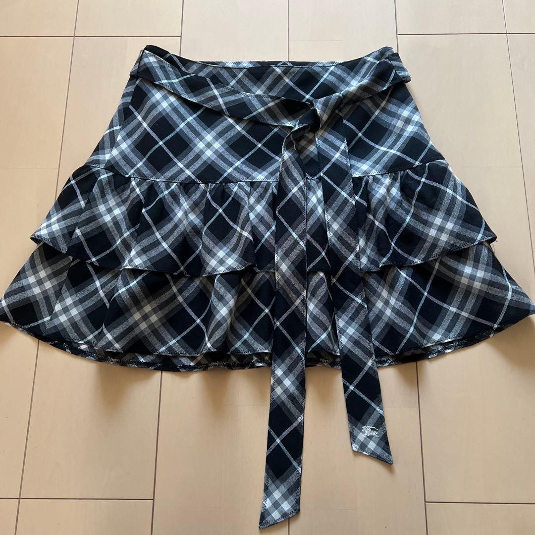 美品BURBERRY BLUE LABEL プリーツスカート ノバチェック