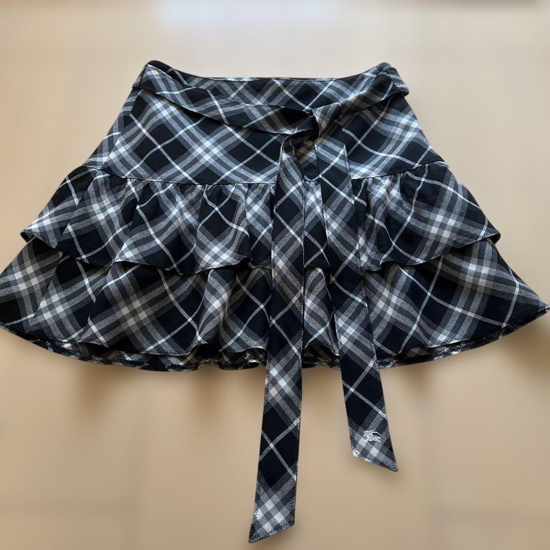 美品BURBERRY BLUE LABEL プリーツスカート ノバチェック